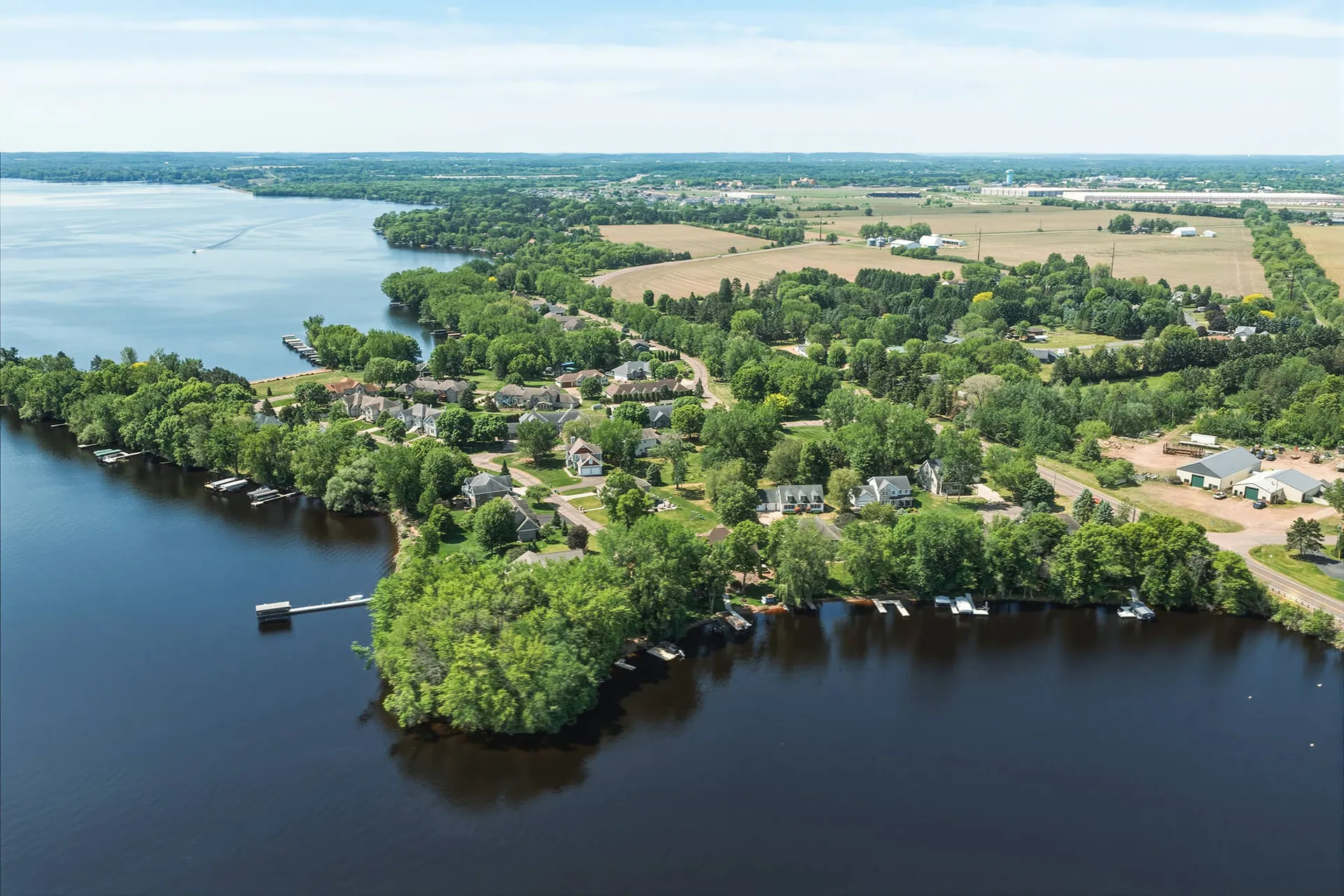 Lakeside neighborhood in the Chippewa Valley
