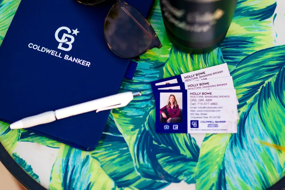 Holly's Coldwell Banker notebook and REALTOR® business cards